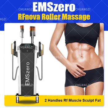 2024 НОВО 2В1 DLS-Emslim Премахване на мазнини Целулит 5D масаж Ролер EMSzero DLS Електромагнитно изграждане на мускулите Обучение за салон