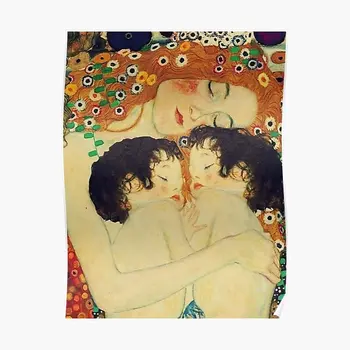 Klimt Три възрасти на жена майка и чи плакат печат декор изкуство стенопис картина у дома смешно живопис стая реколта стена без рамка