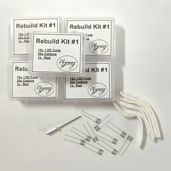 5 кутия / 1 кутия бобина FFFXXX Хонг ръчни инструменти 0.8ohm / 1.0ohm / 1.2ohm DIY инструменти памук възстановяване комплект за A1 окото бобина главата