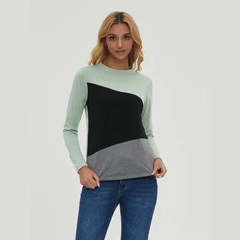 Пролет Есенни пуловери Основни жени дълъг ръкав тънък пуловери дълъг ръкав отгоре Casual Jumper женски трикотажни горната риза