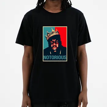 R.I.P Notorious Big Shirt Мъжка тениска с къс ръкав Hiphop Rock Biggie Smalls T Shirt Male Notorious B.I.G. Fashion Cotton Tees