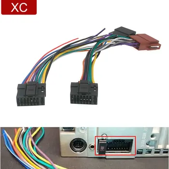 16 пинов автомобилен радио стандартен CD ISO захранващ конектор адаптер адаптер за кабел за алпийски CDE-193BT CDE-195BT CDE-196DAB