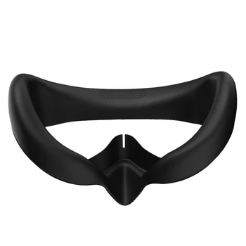 Очна подложка за Pico 4 Силиконова заместваща маска за лице Защитен калъф против пот маска VR очила аксесоари (черен)