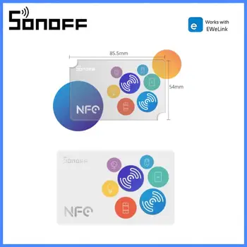 SONOFF NFC Tag 215 Chip 540 байта Умни етикетчета Automation Shortcuts Докоснете, за да задействате интелигентна сцена, съвместима с телефони с NFC