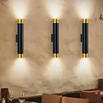 Modern Nordic Scocne стена светлина вътрешен прожектор лампа за спалня нощно шкафче фоайе интериор стена лампа пътека стълбищни осветителни тела