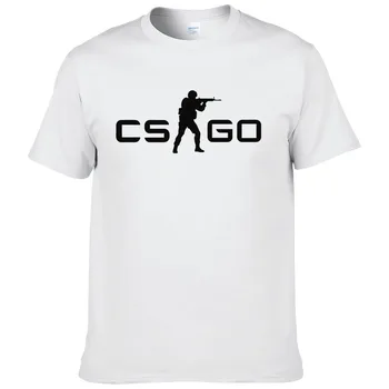 2018 мъже лятна памучна тениска CS GO геймъри Мъже Дамска тениска 2018 лято ново csgo мъжка тениска топ тениски марка облекло