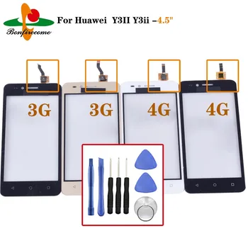 Сензорен екран за Huawei Y3II y3ii Y3 ii 3G 4G сензорен екран стъклен дигитайзер панел сензор NO LCD