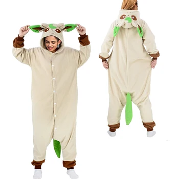Мъже Onesies Kigurumi за жени Пижами Спално облекло Еднокомпонентна пижама Възрастни Хелоуин Дрехи за цяло тяло Коледен косплей костюм