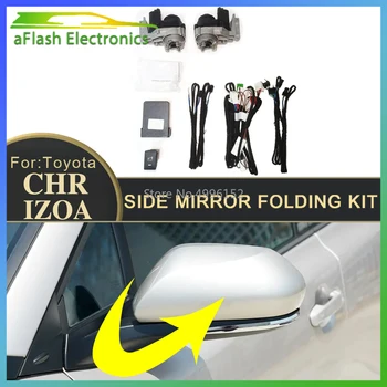 За Toyota CHR IZOA 2017-2023 Сгъваем комплект за странично огледало за кола Огледало за обратно виждане Сгъваем моторен двигател Електрическо енергийно огледало Fold