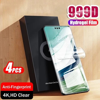 4PCS 999D Извити меки хидрогелни филмови протектори за екран за Huawei Mate 60 Pro 5G ALN-LX9 6.82