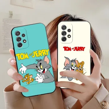 Cartoon Cat-T-Tom-And Cute-J-Jerry калъф за телефон за Samsung Galaxy A31 A33 A21 A13 A22 A32 A50 A34 A54 A14 заден капак