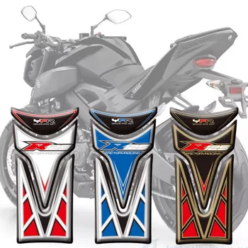 Hot продават мотоциклет резервоар подложка протектор стикер риба кост стикер рибена кост защитни ваденки за Yamaha YZF R125 2008 - 2016