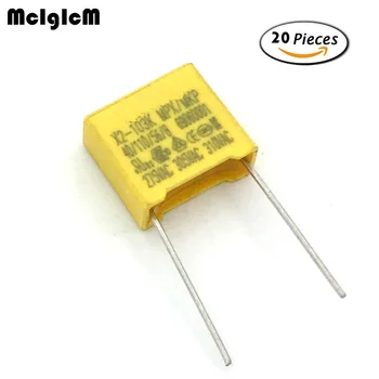MCIGICM 20pcs 0.01uF кондензатор X2 кондензатор 275VAC Pitch 10mm X2 Полипропиленов филмов кондензатор 0.01uF 10nF