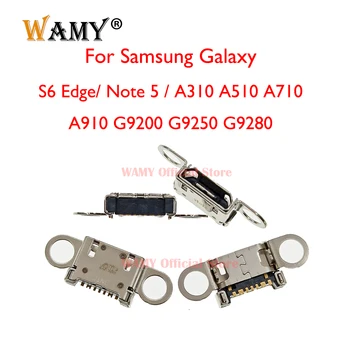 5-10Pcs USB зарядно зарядно устройство за зареждане на док конектор за конектор за Samsung Galaxy S6 Edge / Забележка 5 / A310 A510 A710 A910 G9200 G9250 G9280