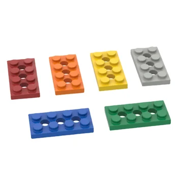 1 бр. Блокове за сгради 3709 Плоча 2x4 с дупки Тухлени колекции Насипни модулни GBC играчки за високотехнологичен MOC комплект
