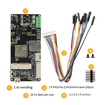LILYGO 1 бр. T-вендинг ESP32-S3 IOT платка за развитие Черен RS485 модул интегриран WiFi + Bluetooth съвместим с PCIE