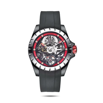 BODERRY Мъжки автоматични часовници 40MM Военен часовник Механичен ръчен часовник Sport 50m водоустойчив сапфир светлинен Hangzhou 7500