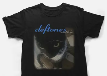 Deftones Around The Fur Black -Orange Cat Meme T-Shirt Размер S-5XL