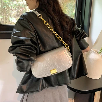Дамски луксозни марка дизайнер дама чанта портмонета верига едно рамо чанта жена Crossbody колан PU кожа подмишниците чанта чанта