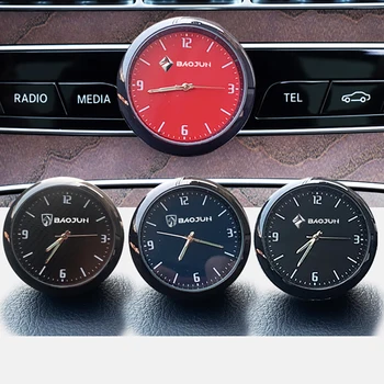 Кола декорация часовник часовник модифициран автомобил интериор електронен кварц За Baojun E200 KiWi EV Lechi 310 360 510 530 560 610 630 730