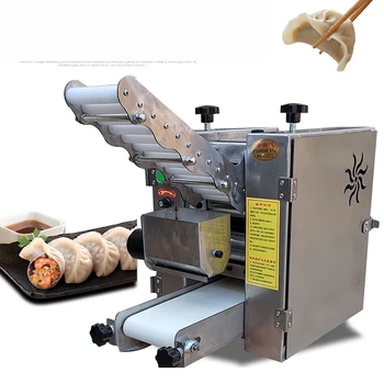 Commercial Wonton валцуване машина за пресоване Електрически макаронени изделия кнедли Slicer хляб кора кръгла или квадратна машина тесто 10-15cm