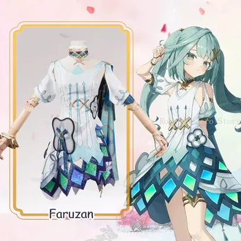 Faruzan косплей костюм Genshin въздействие униформа перука аниме китайски стил Хелоуин костюми игра
