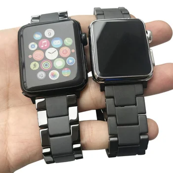 Керамична каишка за Apple Watch лента 45mm 41mm 44mm 40mm 42mm 38mm метална матирано маншет iWatch серия 7 6 5 4 3 SE 8 Ultra 49mm