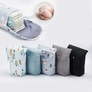 Бебешка чанта за многократна употреба Нова оксфордска тъкан Бебешка чанта с голям капацитет Водоустойчива чанта за съхранение на пелени на мама Бебе