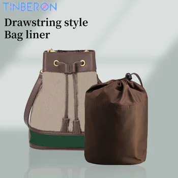 TINBERON се вписва за кофа чанта лайнер найлон грим чанта организира чанта вмъкване преносим шнур козметична чанта чанта организатор