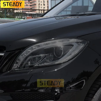 Защитно фолио за автомобилни фарове Прозрачен черен TPU стикер за Mercedes Benz ML Class W166 2012-2015 ML320 ML350 63 Аксесоари