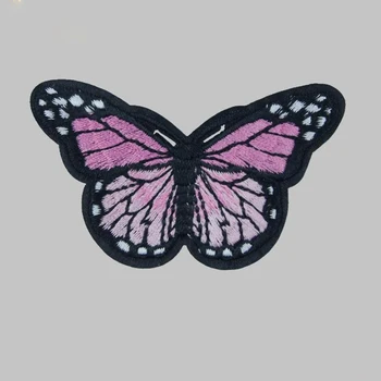 4.2 * 7.8cm 3D ръчно изработена пеперуда бродирани Iron On Patch карикатура значка DIY аксесоар за деца / дреха / чанта / играчка
