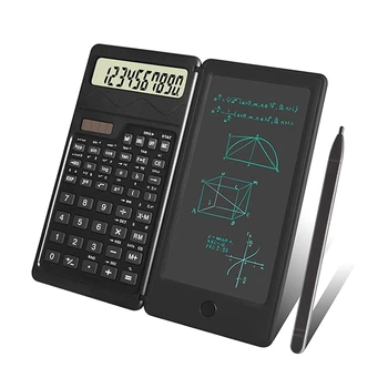 1 парче научни калкулатори Сгъваем 10-цифрен калкулатор за бюро за училище Обратно в училище Черно