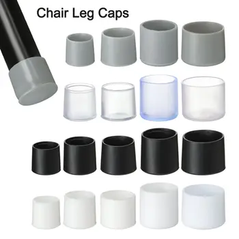 10pcs/set Капачки за крака на стол Гумени подложки за протектор за крака Пластмасови тръбни капаци Мебели за маса Тапи за дупки Мебели за прахово покритие