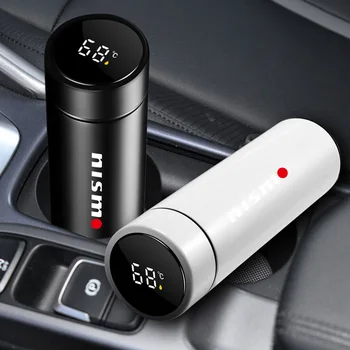 500ml автомобилна термична чаша с интелигентен температурен дисплей аксесоари за Nismo Nissan Almera Tiida X-Trail Note Juke Teana и др