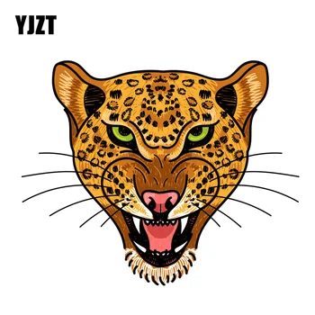 YJZT 16.8*13.6CM Тигрова глава тялото декорация кола стикери животински ваденки личността карикатура 6C-0035
