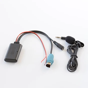 Car Bluetooth 5.0 приемник AUX музикален адаптер микрофонен кабел за алпийски KCE-237b 123E 101E 102E 105E 117J 305S