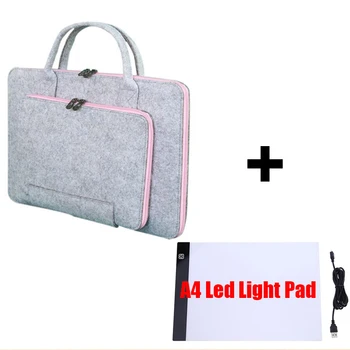нов 3 цвята висяща чанта с A4 LED светлина подложка таблетка чанта за съхранение за 5D диамант живопис аксесоари бродерия мозайка чанта подарък