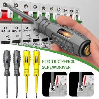 1pc електрически напрежение тестер писалка отвертка AC безконтактен индукционен тест молив волтметър мощност електрическа отвертка
