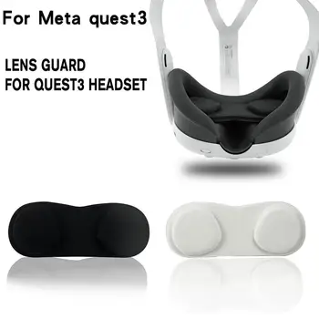 VR капачка на капака на обектива за многократна употреба за Meta Quest 3 VR слушалки Протектор за очила Напълно защита на капачките Слушалки Аксесоари