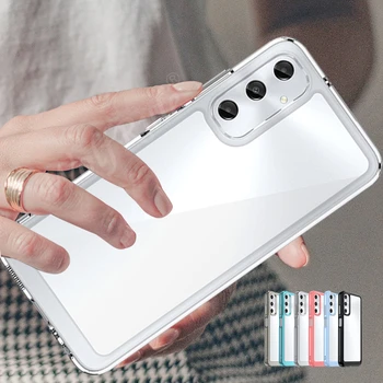 За Samsung Galaxy A05S капак на корпуса Samsung A05S Capas нов удароустойчив броня прозрачен цвят прозрачен Samsung A05S A15 A25 A05